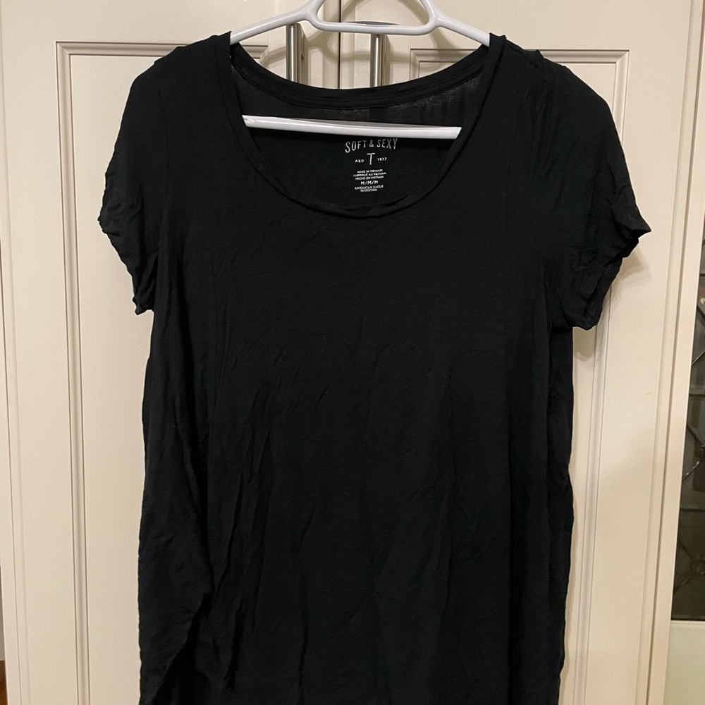 Aerie Soft & Sexy Black T-shirt